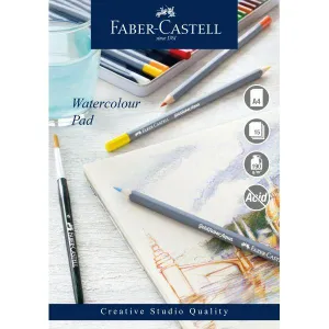 ■ Faber-Castell - Watercolour A4 Spiral Pad - 190gms - 15 Sheets