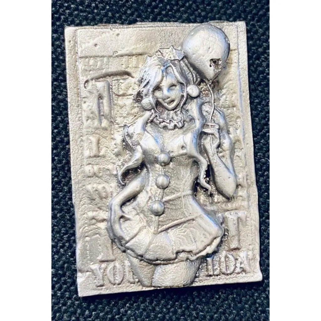 1.2 Oz MK BarZ  "You Will Float Too!" .999 FS Sand Cast Relief Art Work by Anna Marine