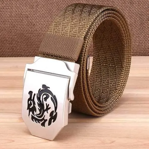 120CM Mens Nylon Alloy Buckle Military Tactical Belts Outdoor Jeans Strip