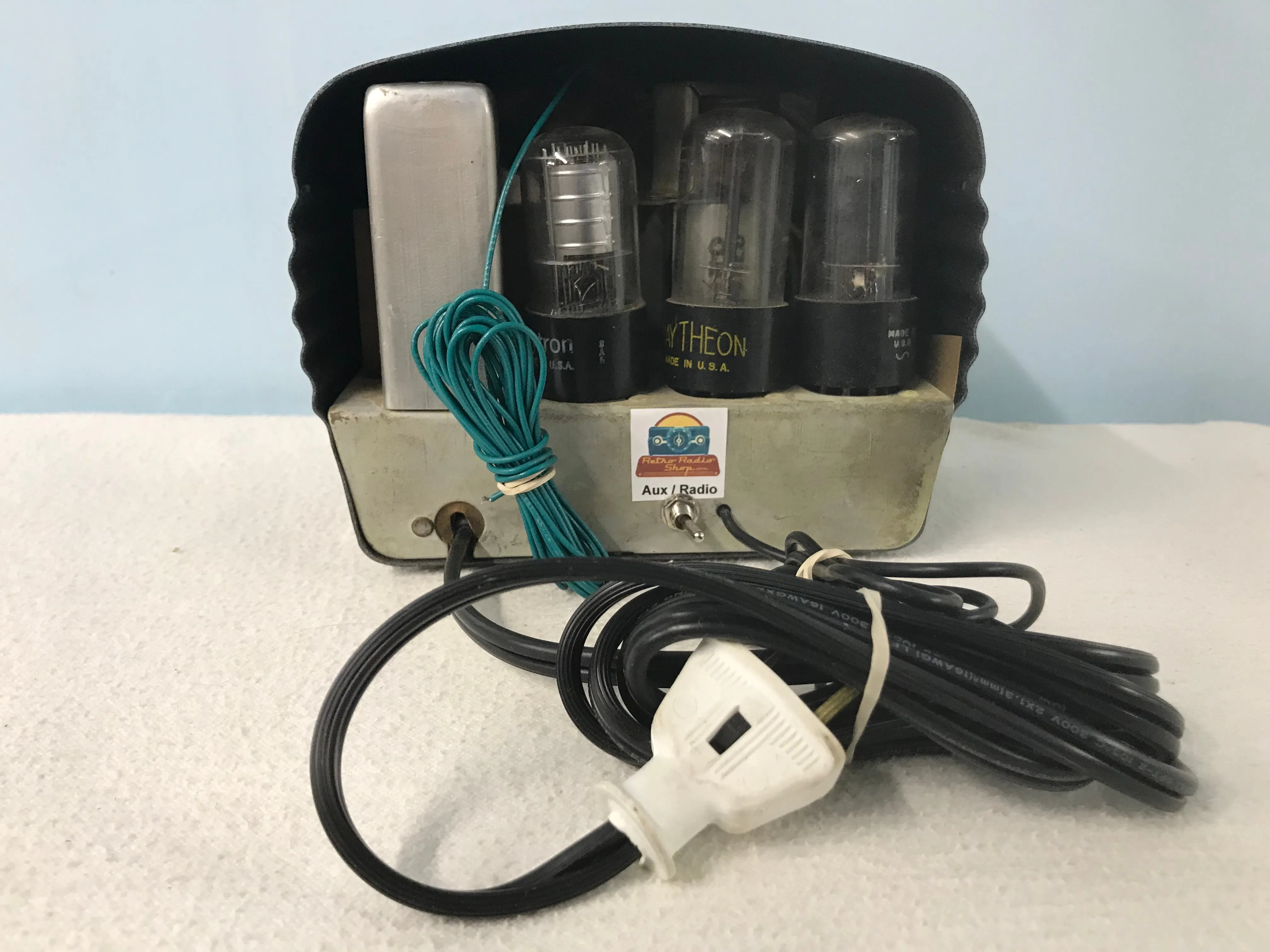 1948 Arvin 442 Midget Tube Radio With Bluetooth input.