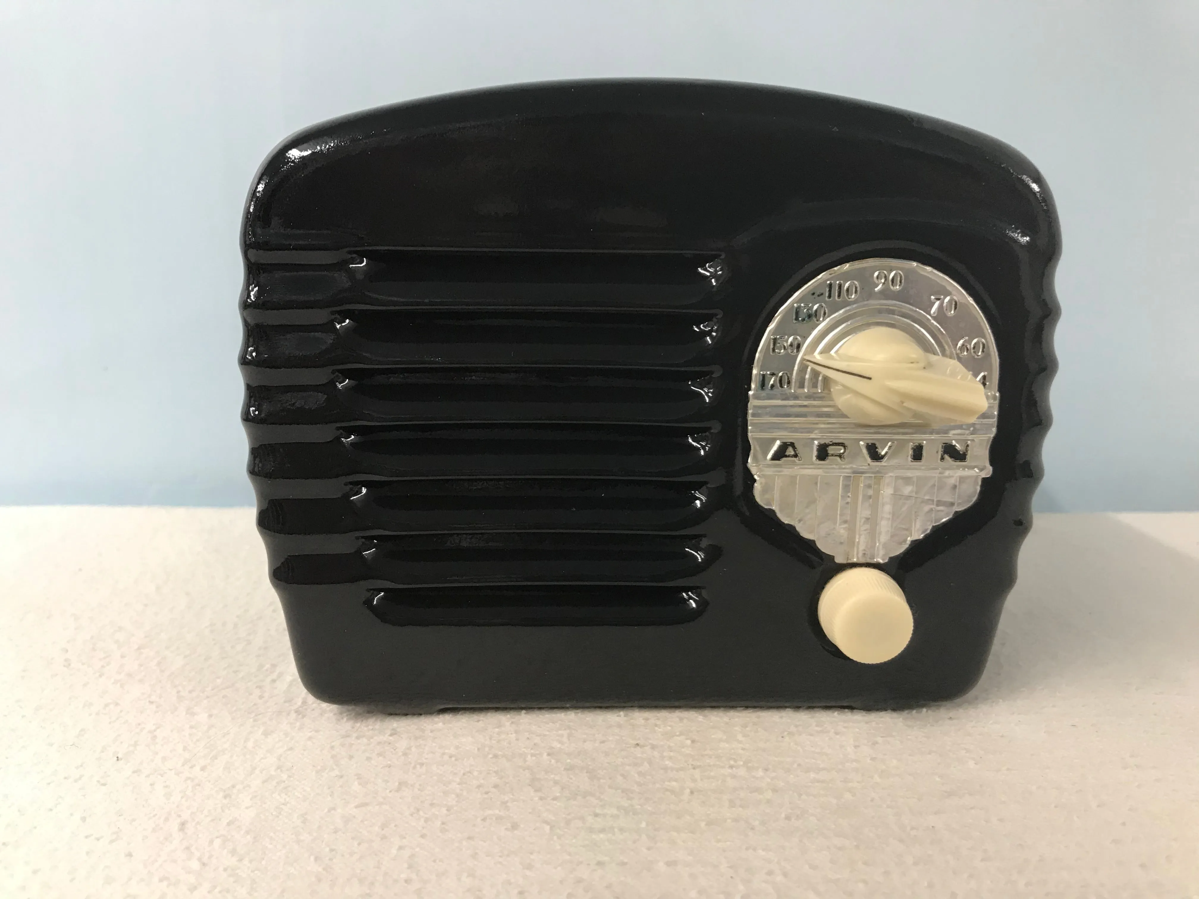 1948 Arvin 442 Midget Tube Radio With Bluetooth input.
