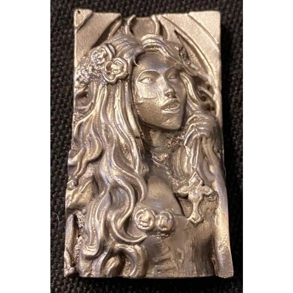 @3.2Oz MK BarZ  "Vampire" .999 FS Sand Cast Relief Art Work by Anna Marine