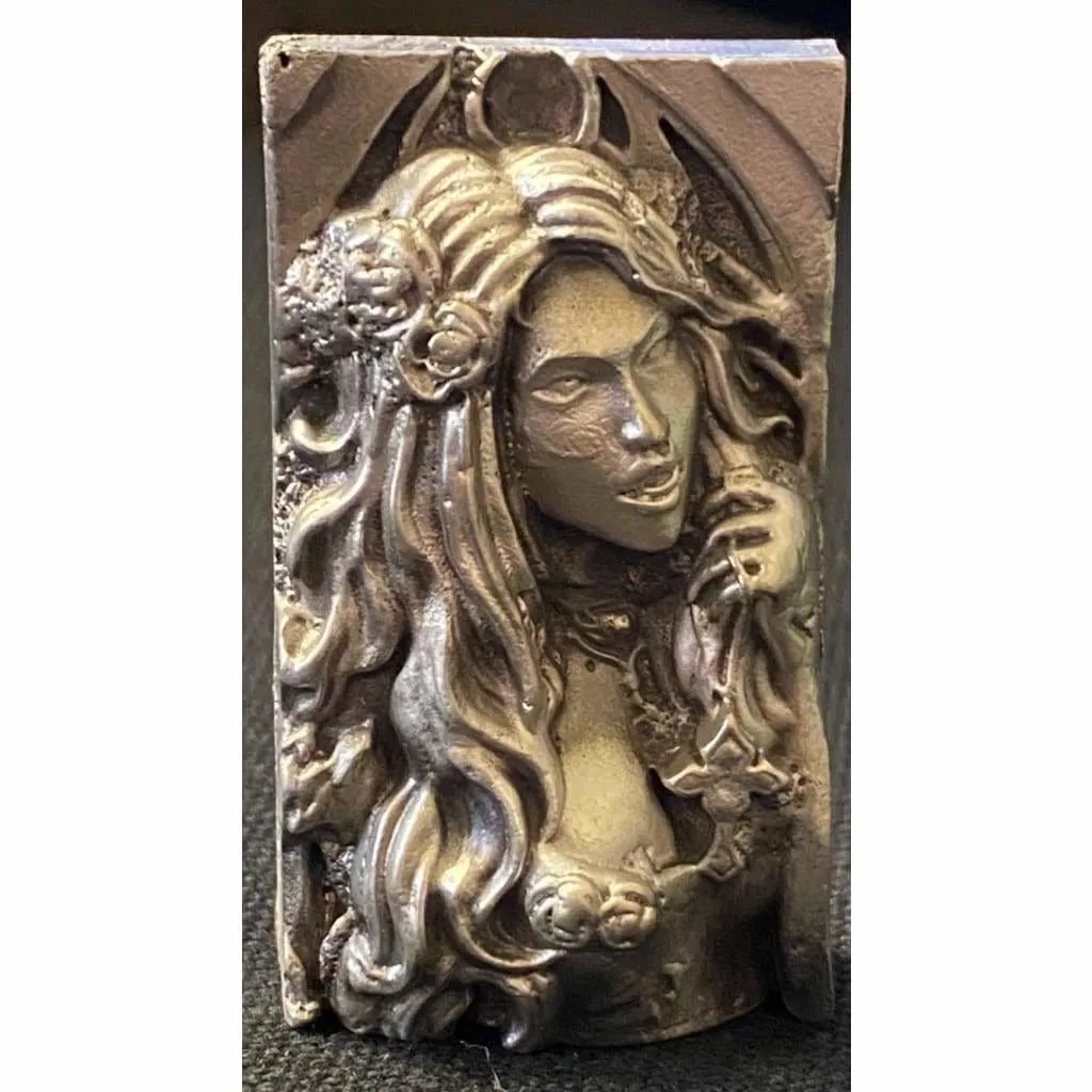 @3.2Oz MK BarZ  "Vampire" .999 FS Sand Cast Relief Art Work by Anna Marine
