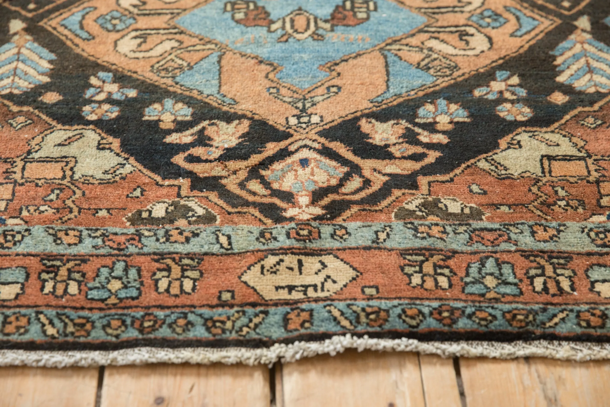 3.5x4.5 Vintage Fine Heriz Square Rug
