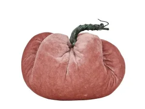 7" Dia x 5"H Velvet Pumpkin: Rose Pink - HA048539