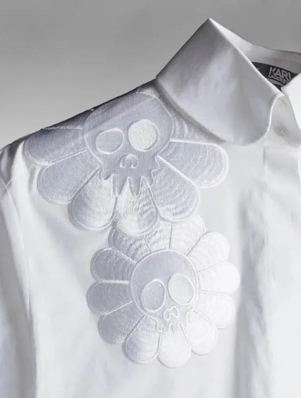 A Tribute to Karl Lagerfeld Shirt Dress by Takashi Murakami