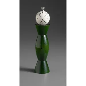 Aero in Green, Black, and White Wooden Salt Shaker or Pepper Mill Grinder by Robert Wilhelm of Raw Design