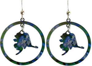 Alaska Forget Me Not Hoop Earrings #2642 by d'ears
