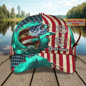 America Fishing - Personalized Name Cap - Urt96