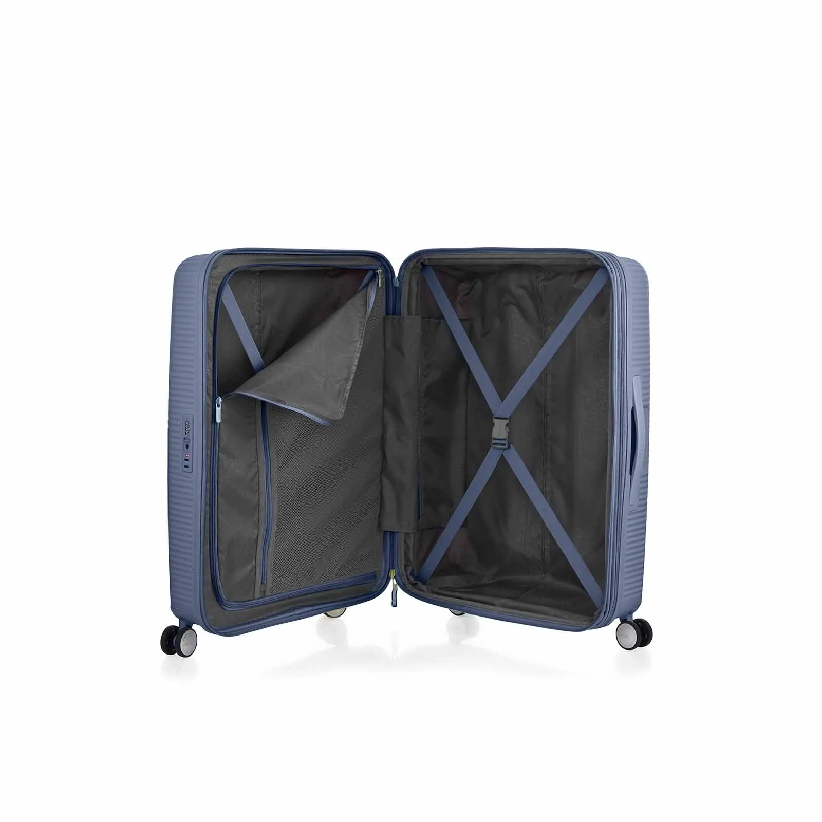 American Tourister Curio 2 80cm Suitcase Stone Blue