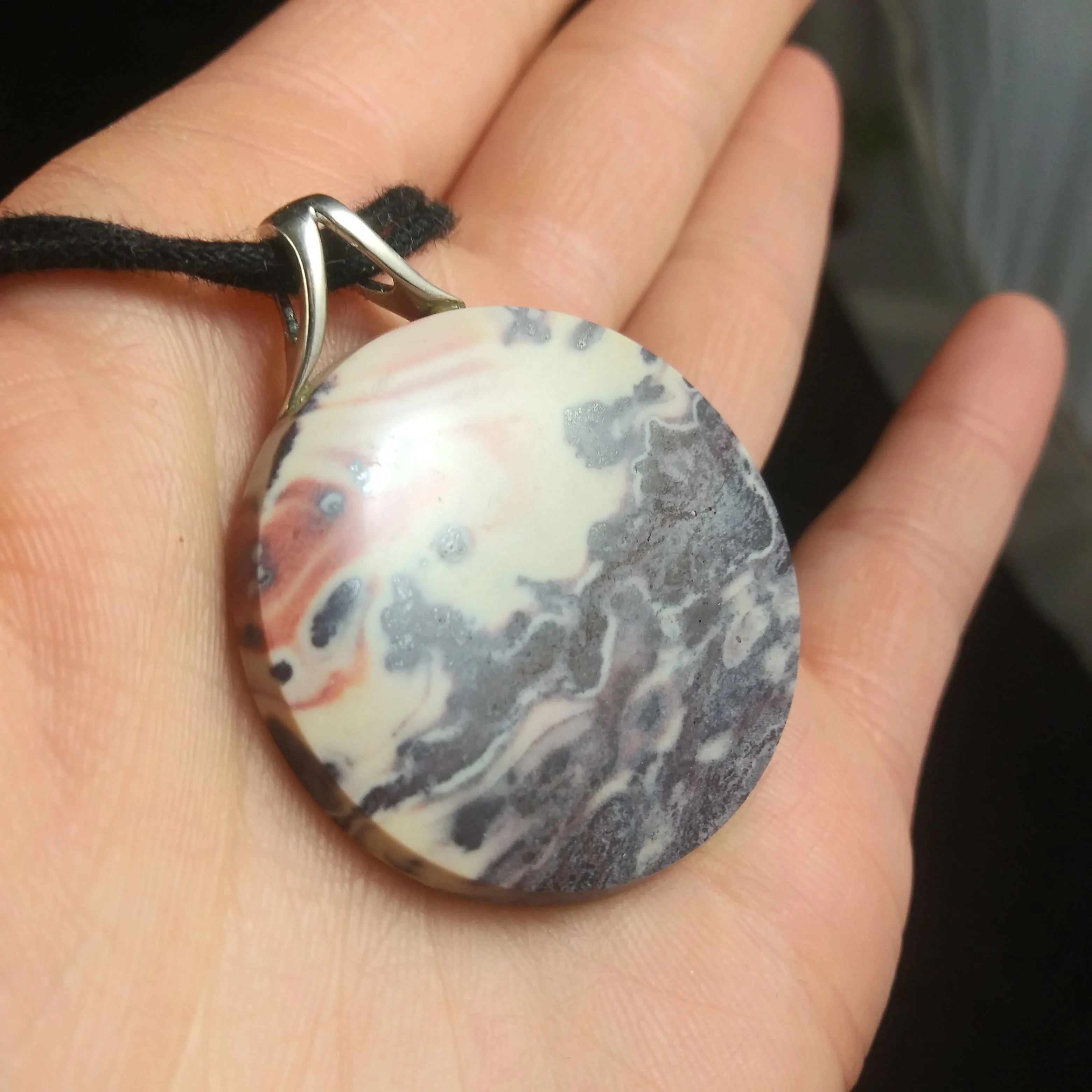 Artistic Jasper in Sterling Silver Pendant (10.4 g)