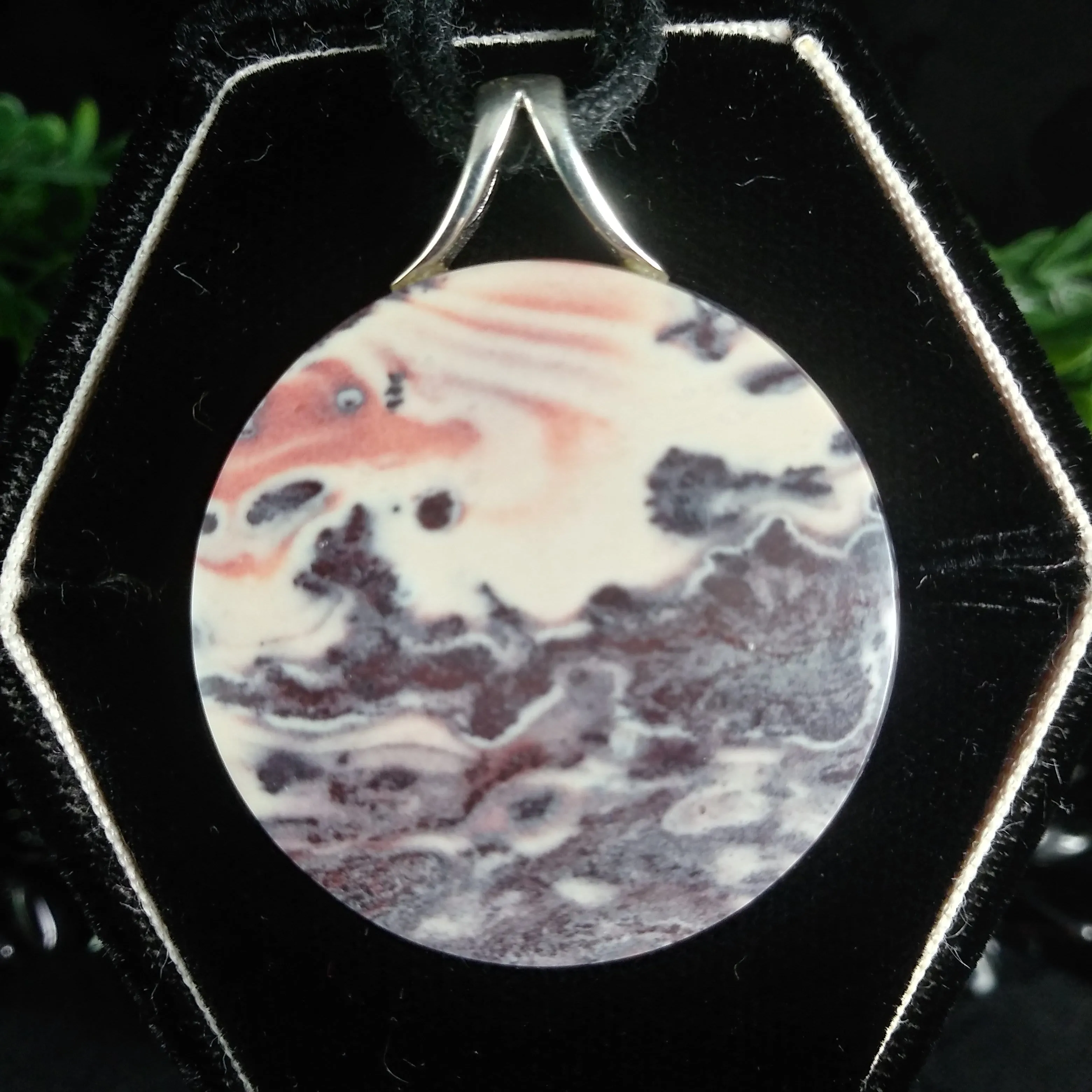 Artistic Jasper in Sterling Silver Pendant (10.4 g)
