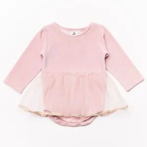 Baby Dress w/ Tulle // rose // SAMPLE
