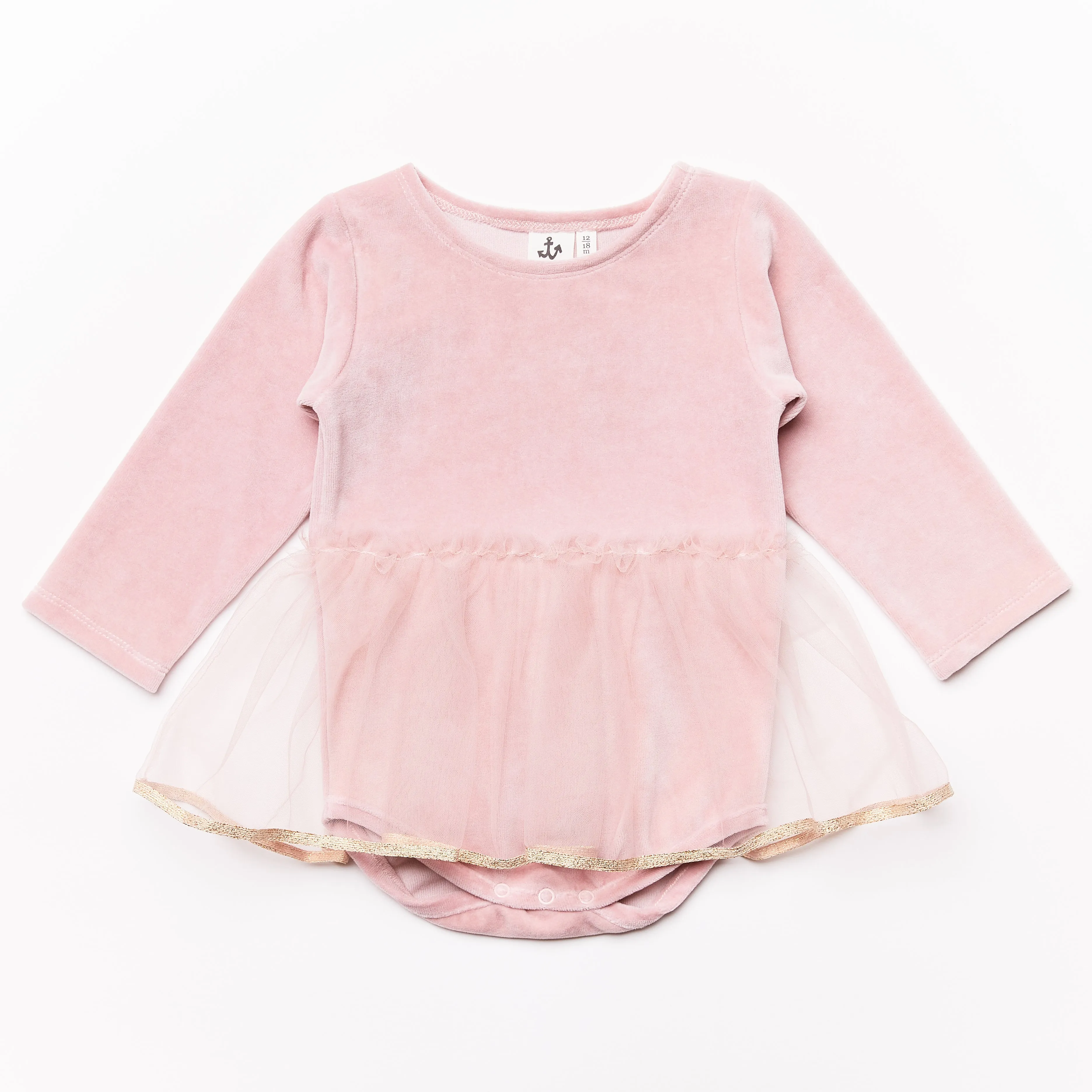 Baby Dress w/ Tulle // rose // SAMPLE