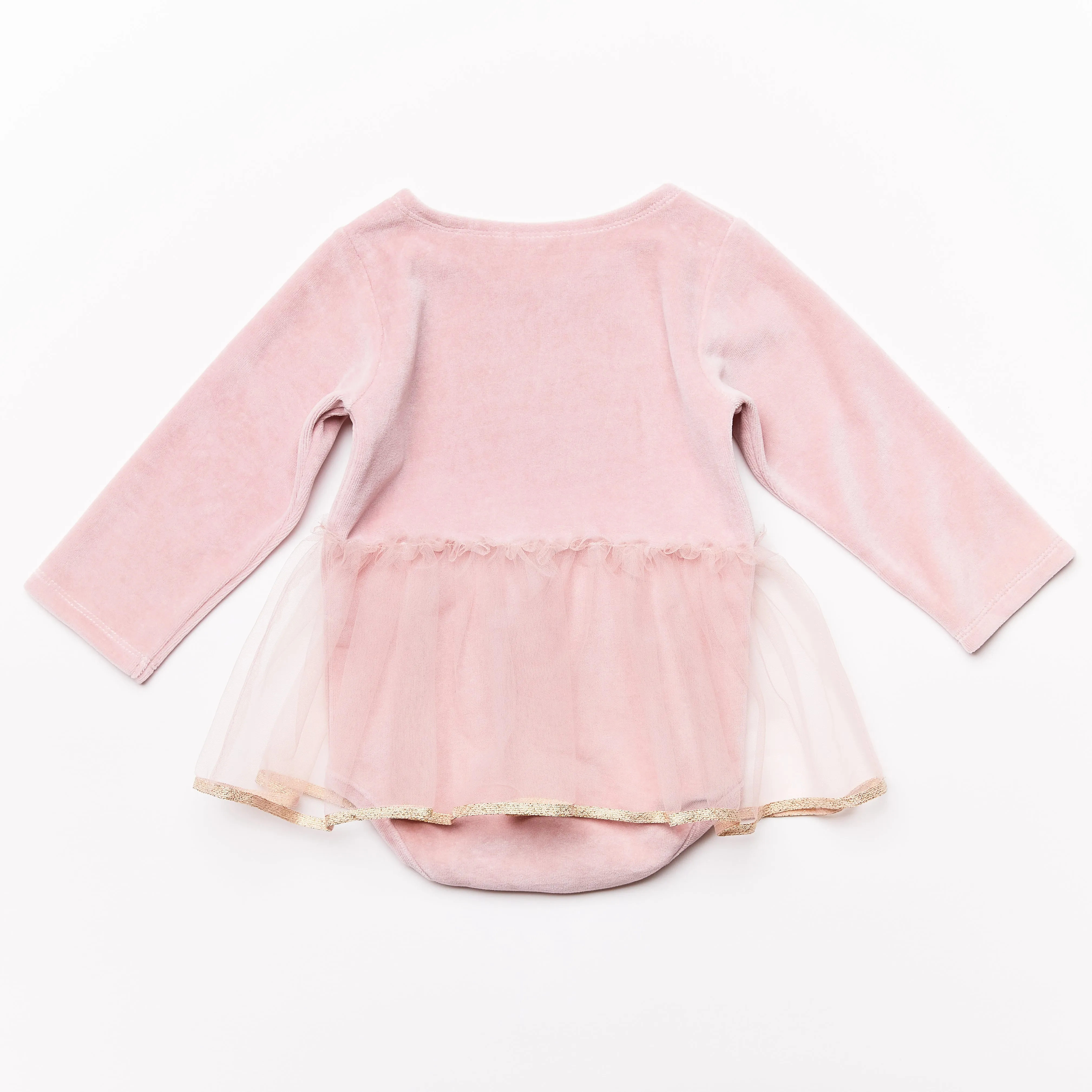 Baby Dress w/ Tulle // rose // SAMPLE