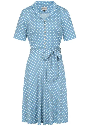 Banned Ellen Spot 60's Dress Blue