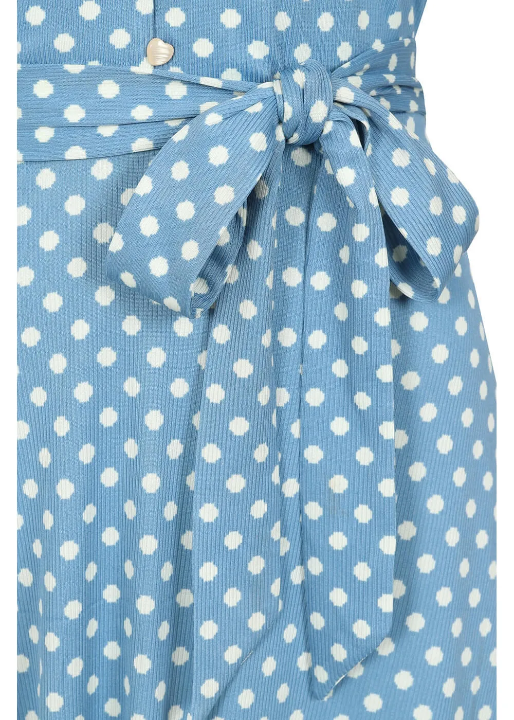 Banned Ellen Spot 60's Dress Blue