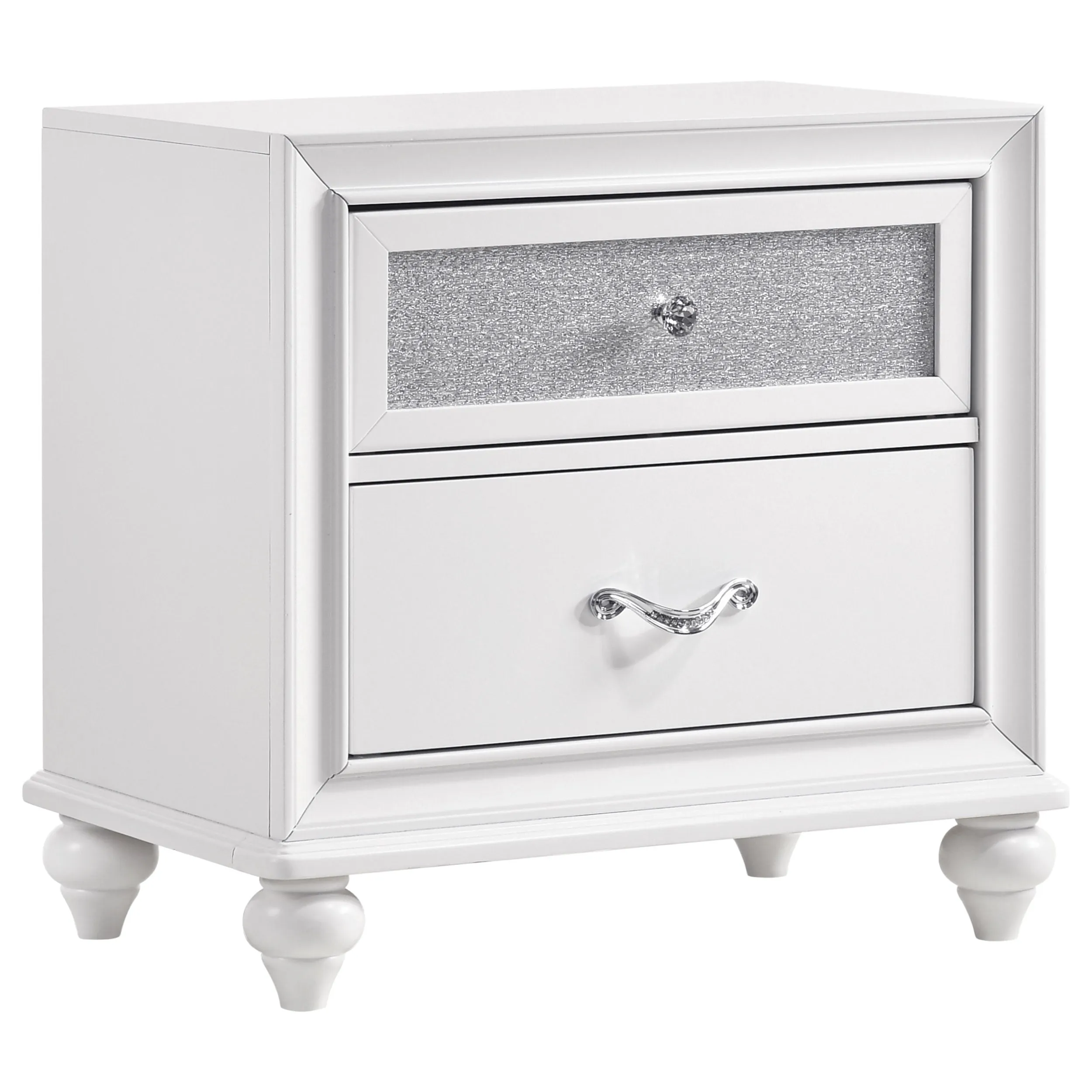 Barzini 5-piece Eastern King Bedroom Set White