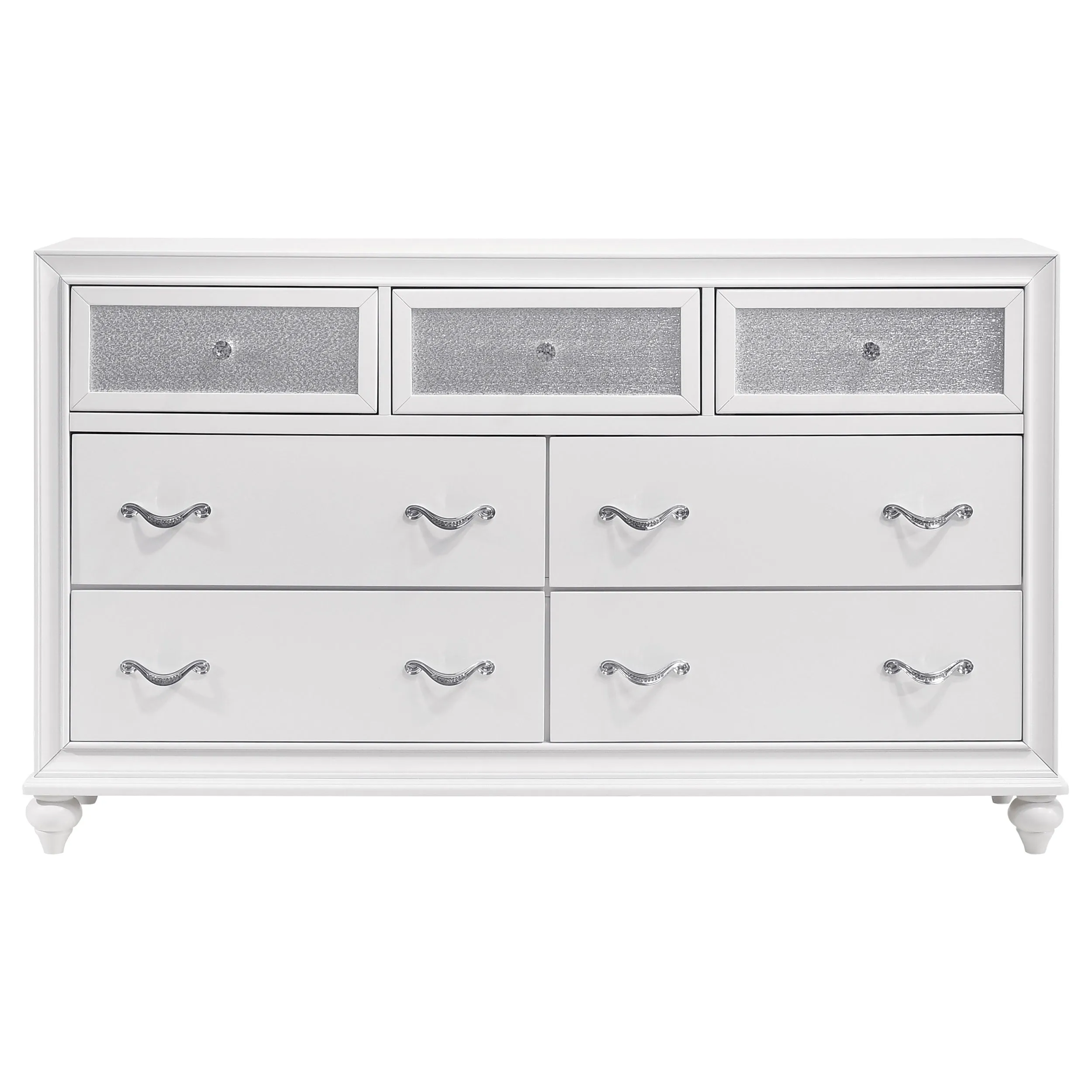 Barzini 5-piece Eastern King Bedroom Set White