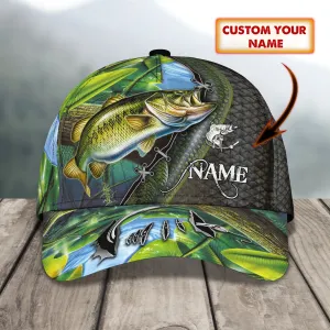 Bass Fishing 18 - Personalize Name Cap  - Loop - Ntp-179