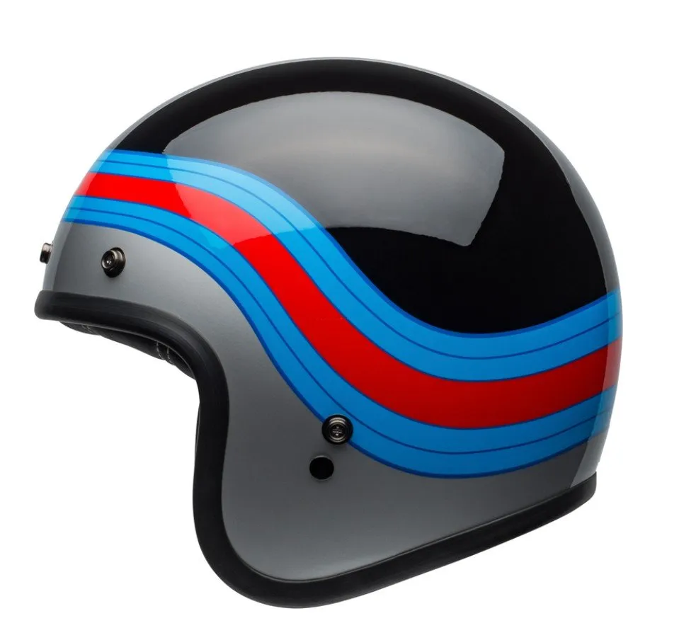 BELL Custom 500 DLX Helmet Pulse Gloss Black/Blue/Red