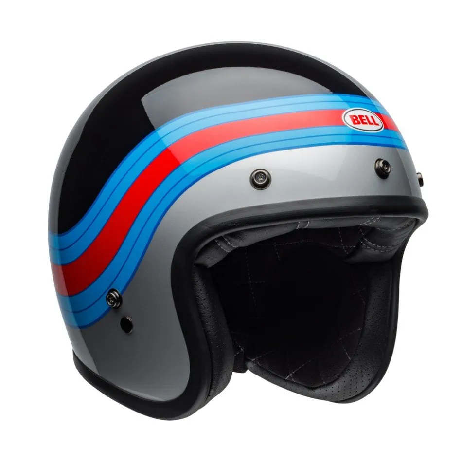BELL Custom 500 DLX Helmet Pulse Gloss Black/Blue/Red