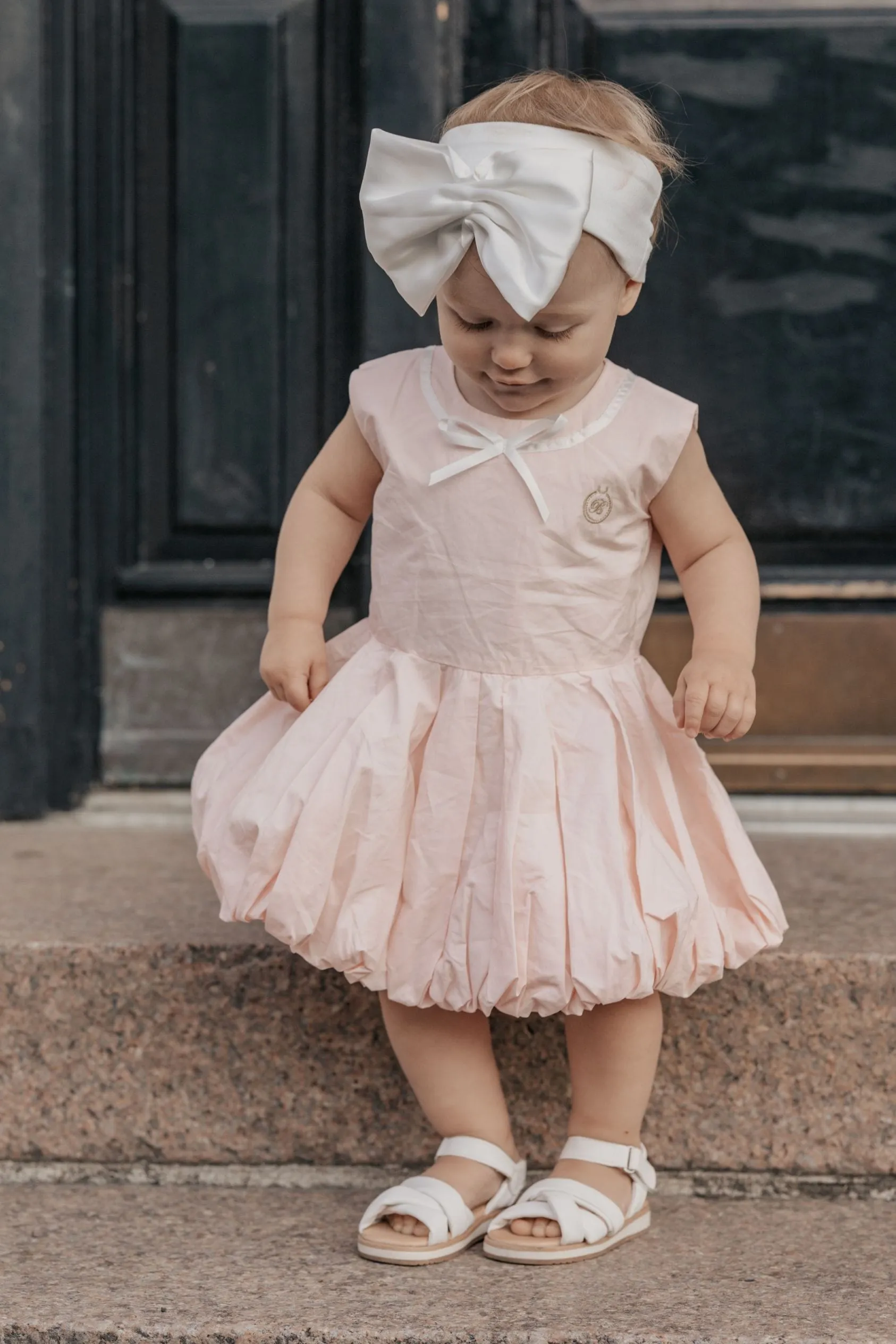 Bella - Satin Headband - White