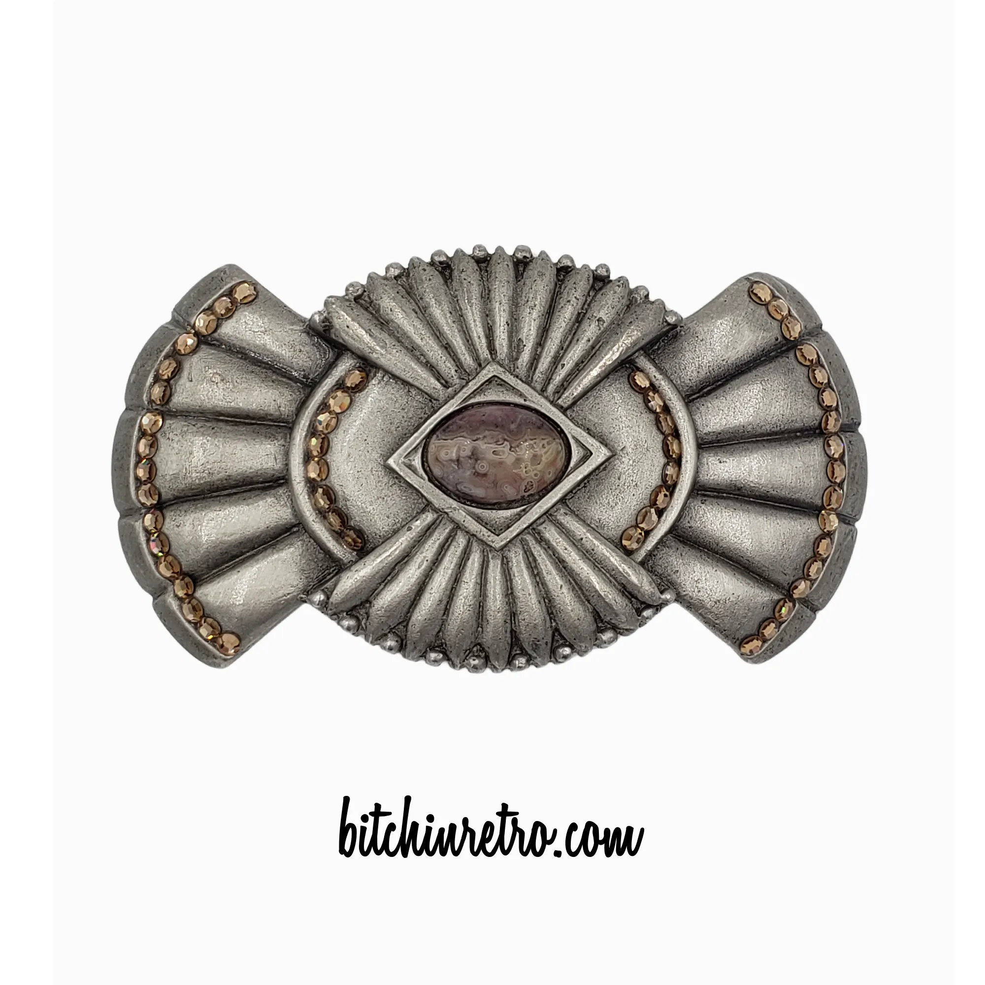 Belts By Lois Ericson Vintage Rhinestone Belt Buckle