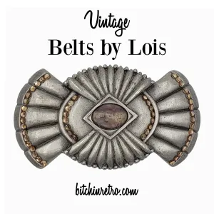 Belts By Lois Ericson Vintage Rhinestone Belt Buckle