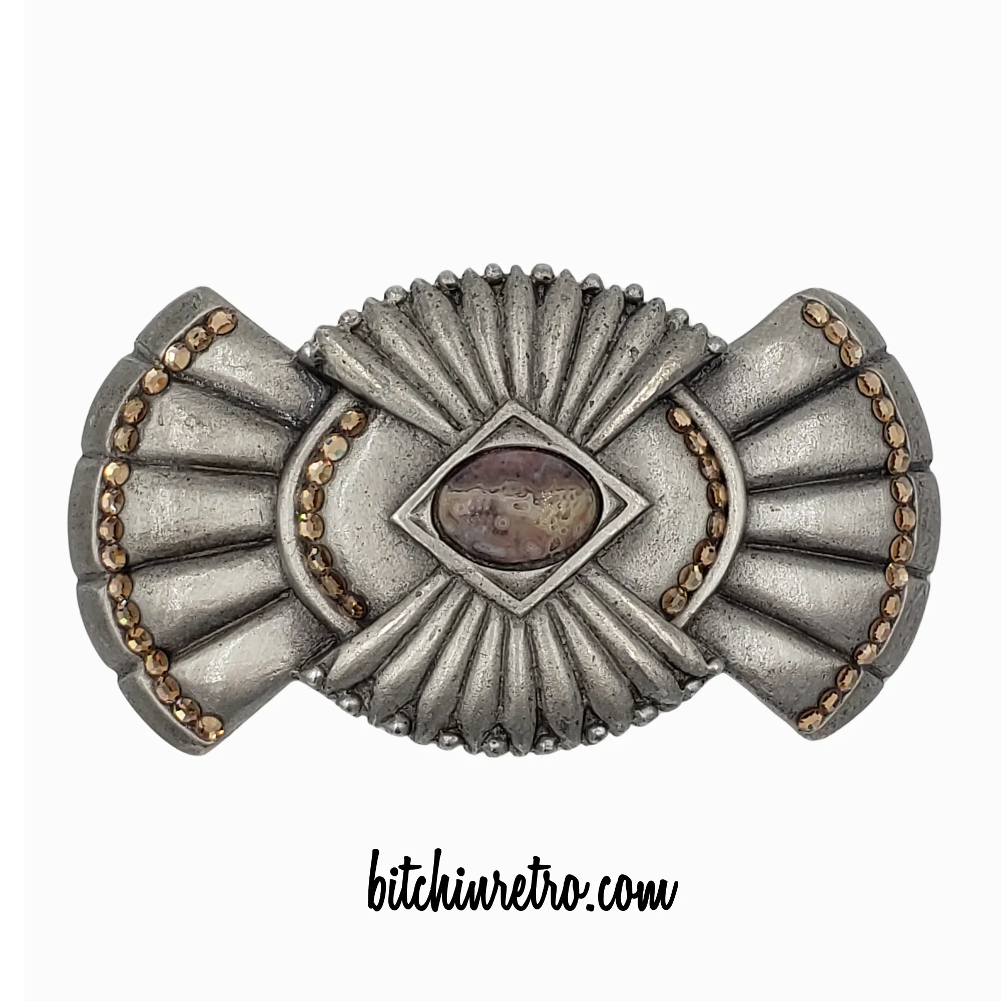 Belts By Lois Ericson Vintage Rhinestone Belt Buckle