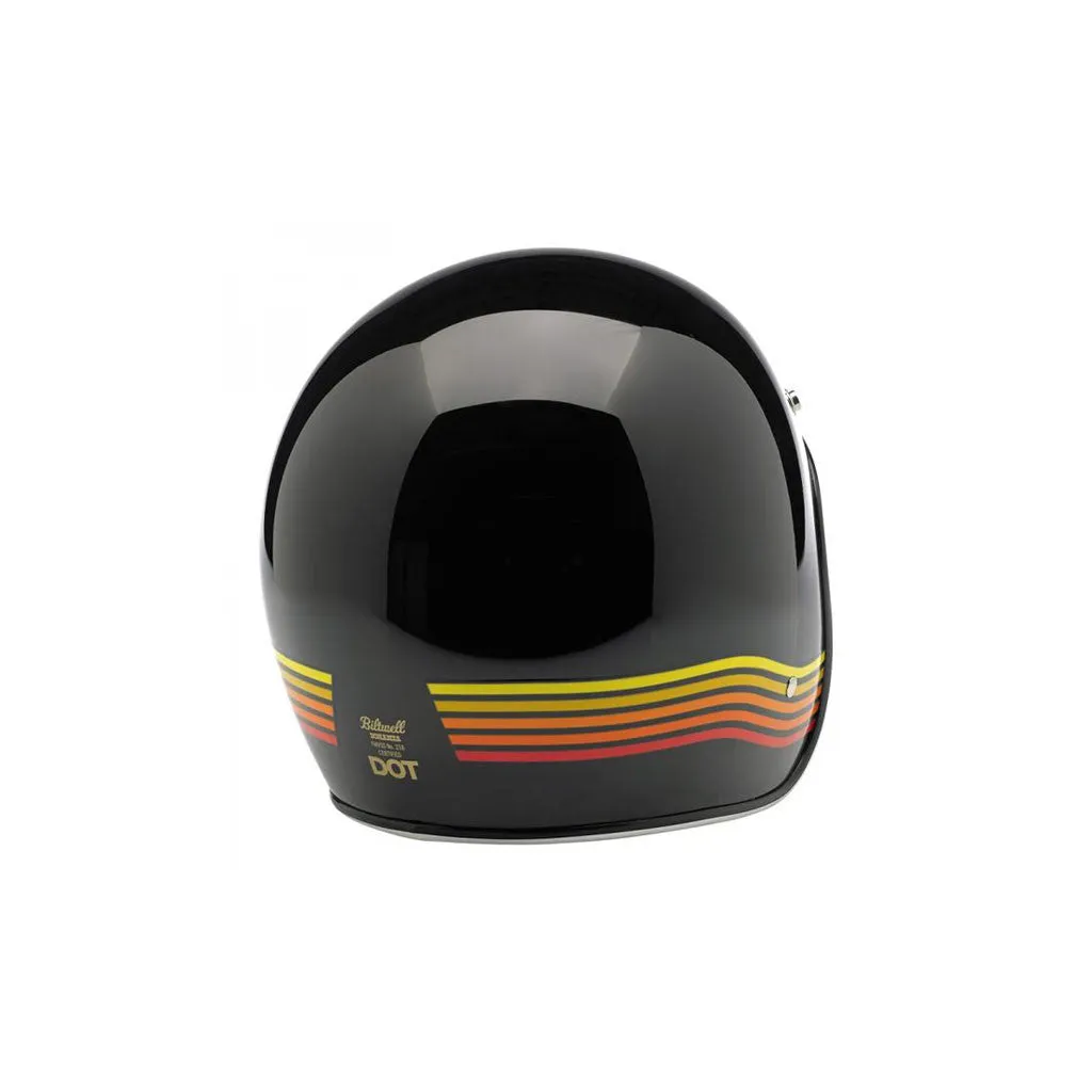 Biltwell Bonanza Helmet - LE Spectrum Black/Orange