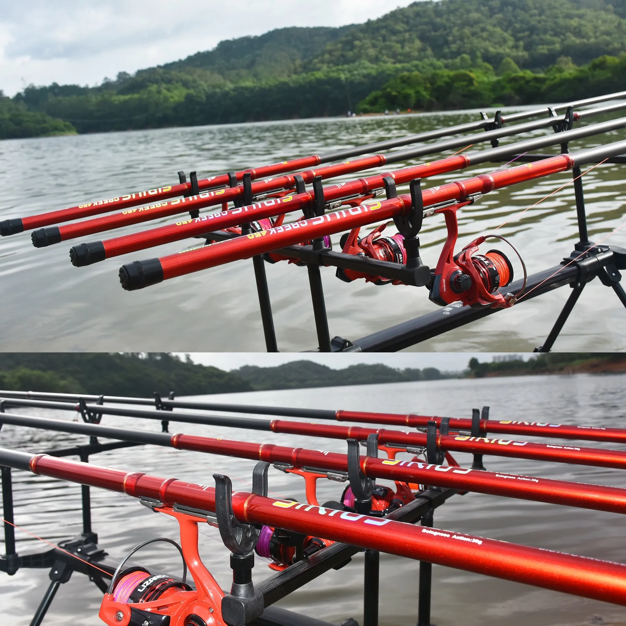 BIUTIFU Telescopic Fishing Rod 4/4.5/5/5.5/6/6.5m T800 Carbon Travel UltraLight Spinning Float Outdoor 30g Trout Bolognese Pole