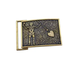 Blackbeard the Pirate flag custom belt buckle