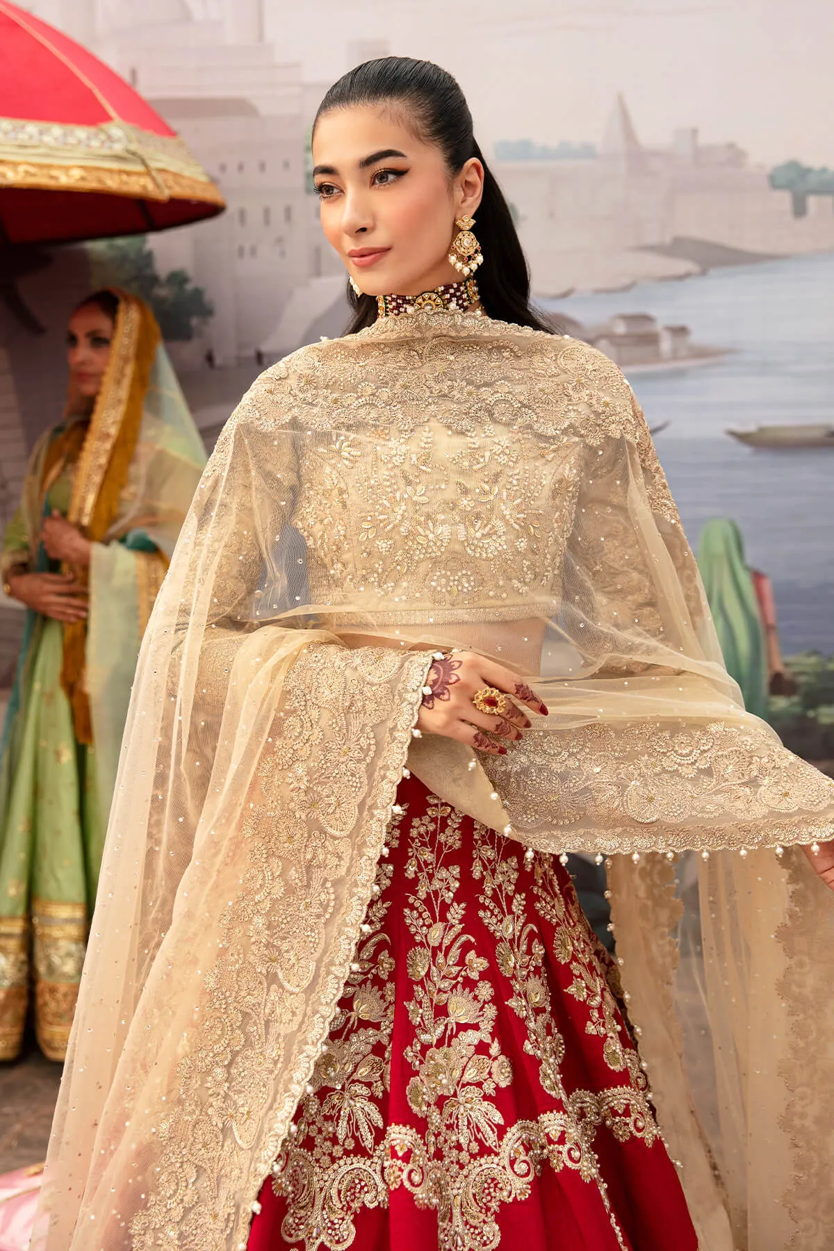 Bridal Lehenga Choli Dupatta Wedding Pakistani Dress
