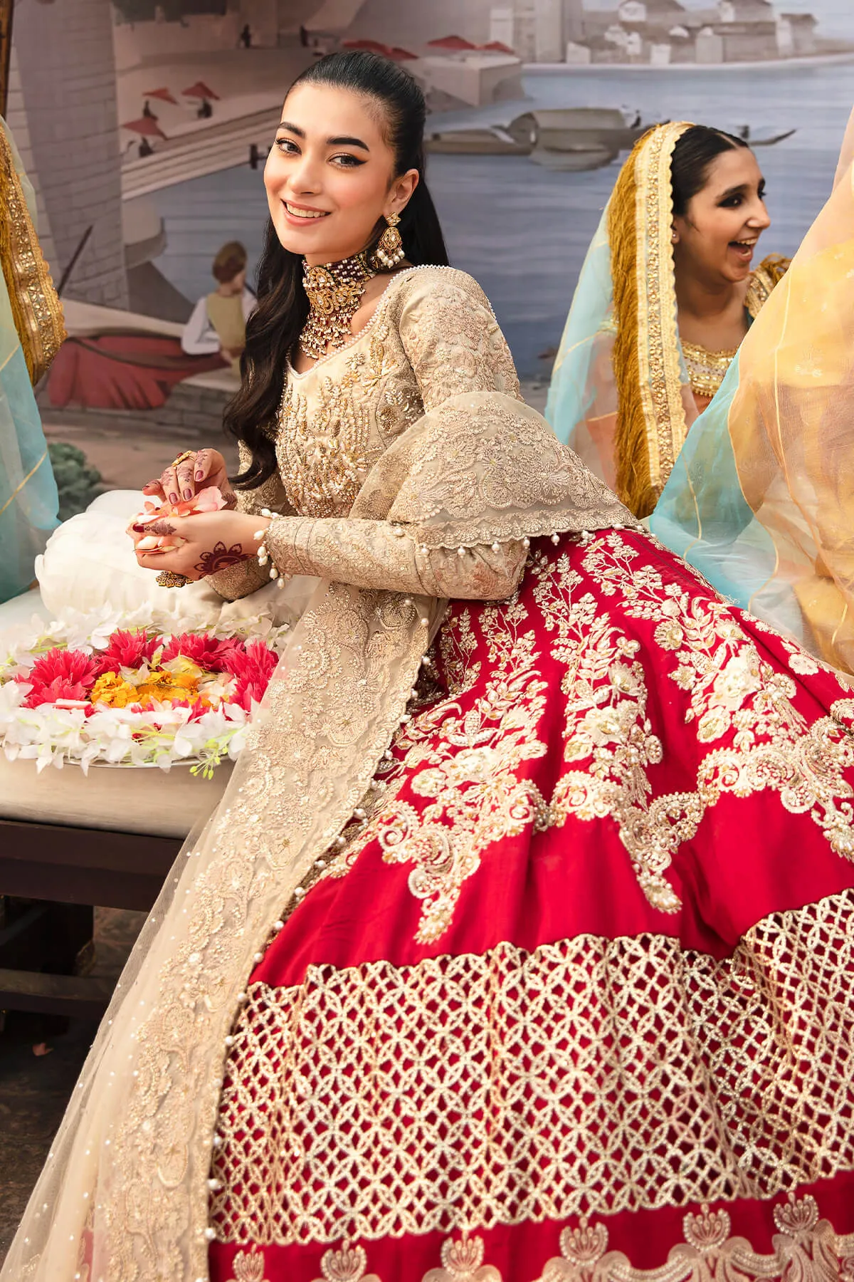 Bridal Lehenga Choli Dupatta Wedding Pakistani Dress