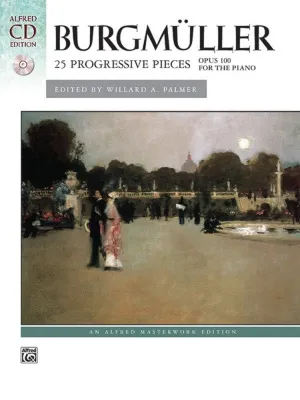 BURGMULLER - 25 PROGRESSIVE STUDIES OP 100 BK/CD
