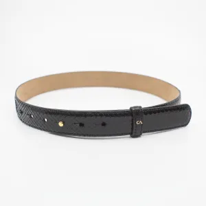 CA Amazon Black Alligator and Black Python Couture Waist Belt