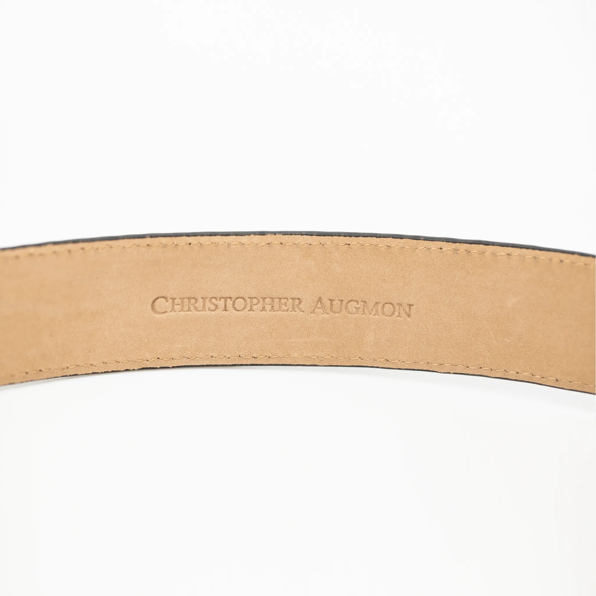 CA Amazon Black Alligator and Black Python Couture Waist Belt
