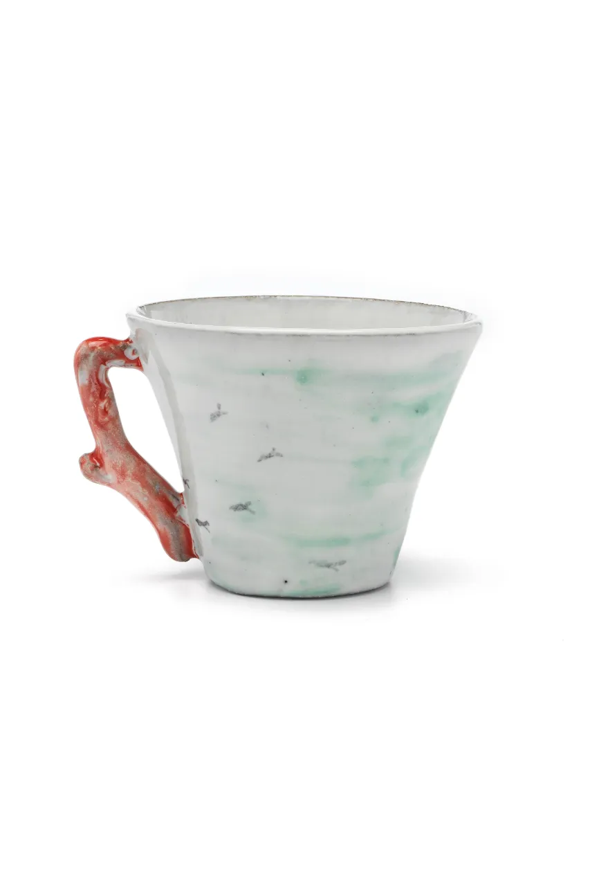 Caterpillar and Coral Espresso Cup