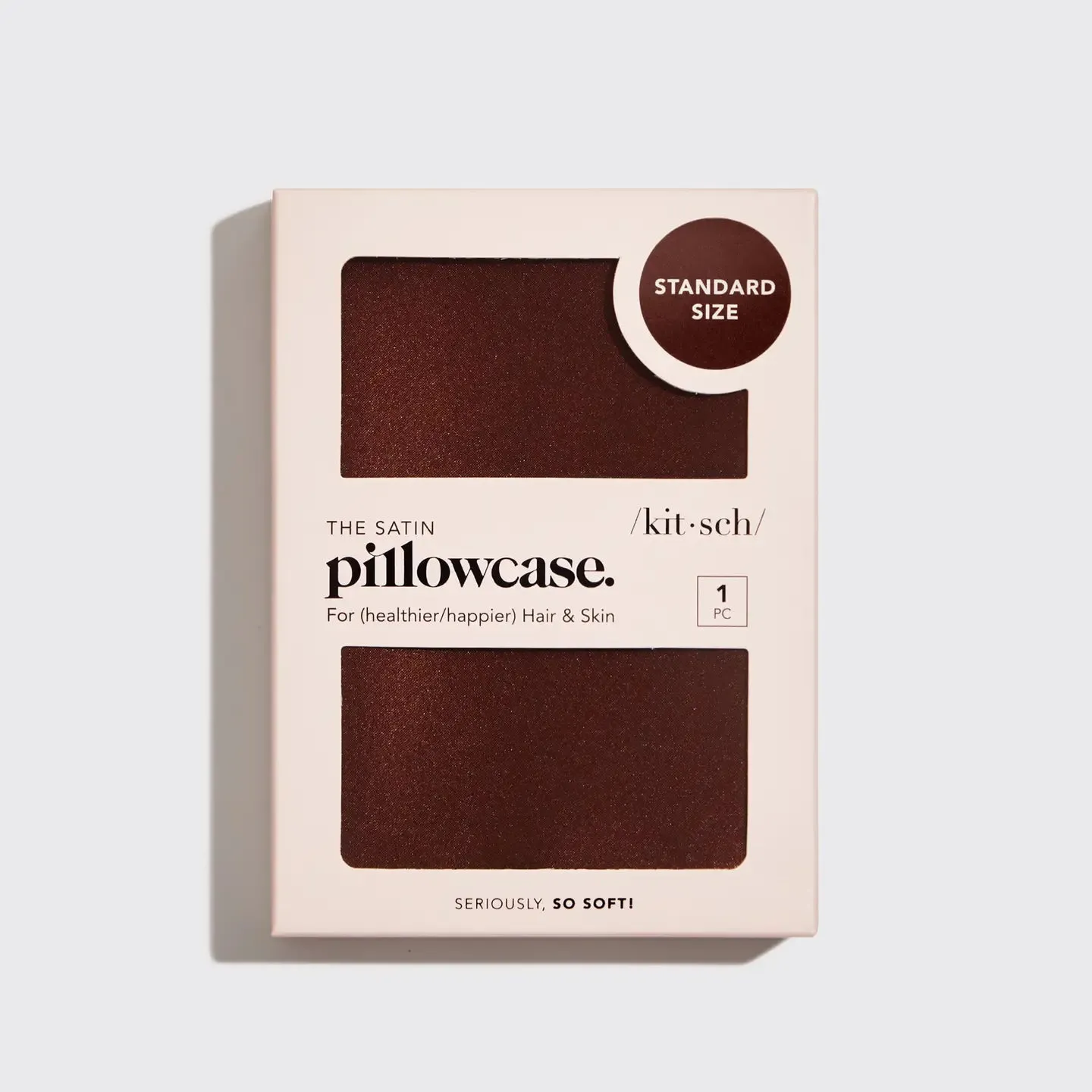 Chocolate Satin Pillowcase - Standard