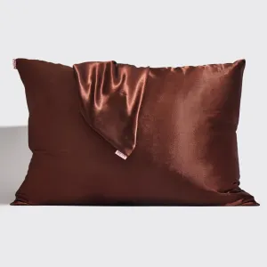 Chocolate Satin Pillowcase - Standard
