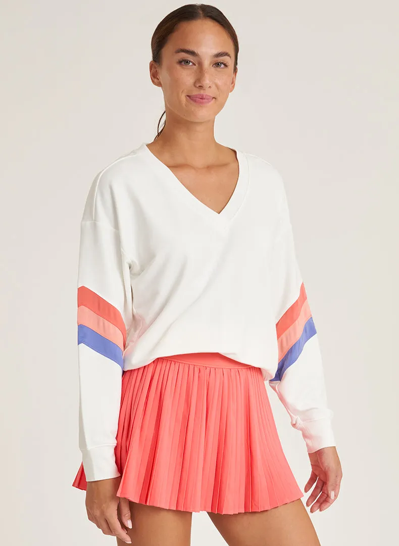 Comforted V-Blocked Pullover - FINAL SALE