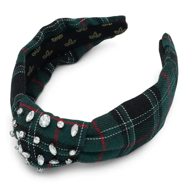 Crystal Dipped Green Headband