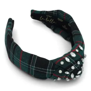 Crystal Dipped Green Headband