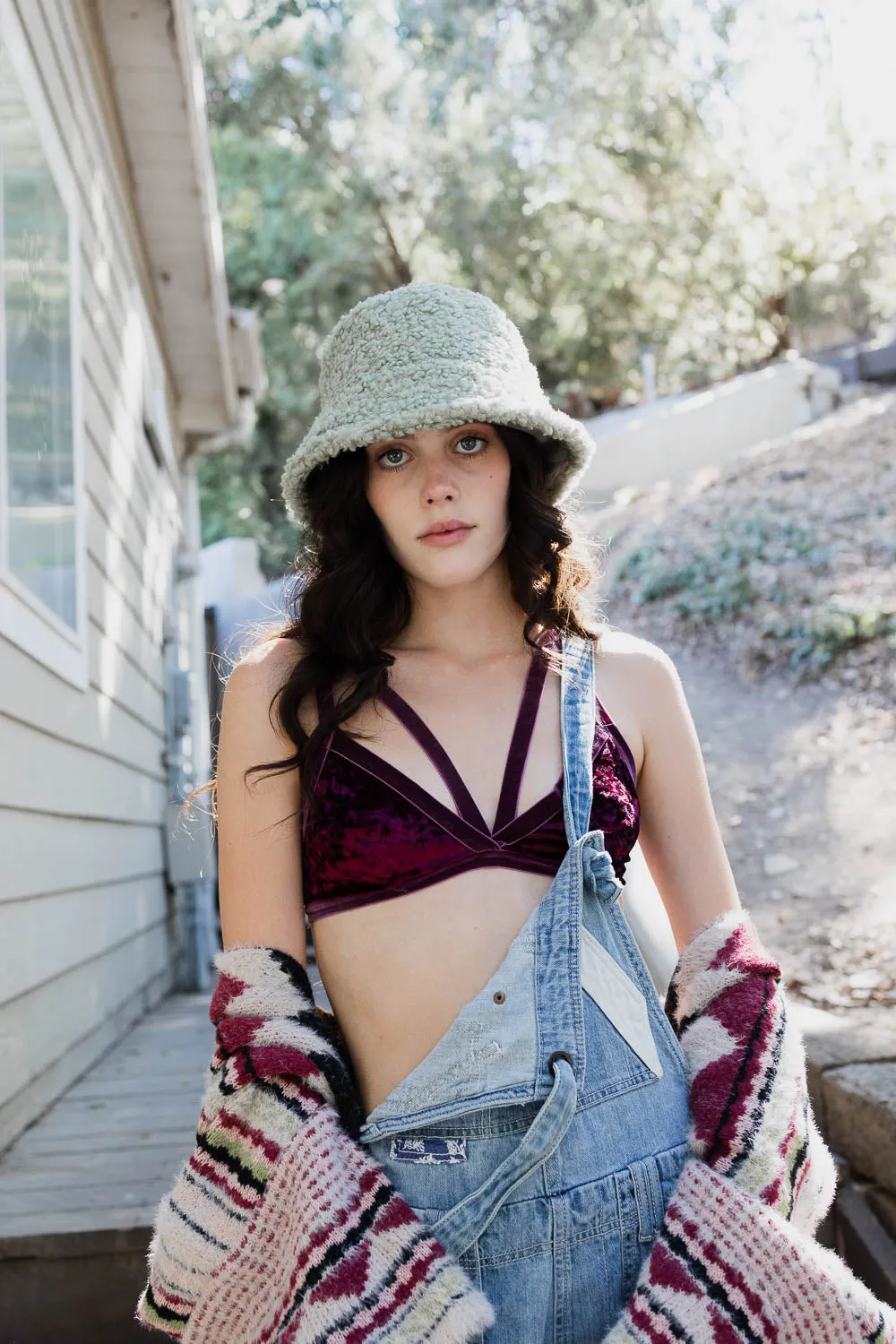 Dainty Crushed Velvet Bralette
