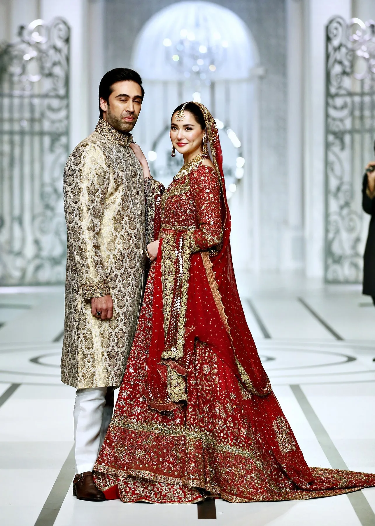 Designer Bridal Dark Red Indian Wedding Dress #BN1227