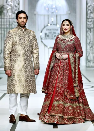 Designer Bridal Dark Red Indian Wedding Dress #BN1227