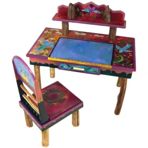Desk and Chair with Log Legs by Sticks, DSK003, CHR006-D01965