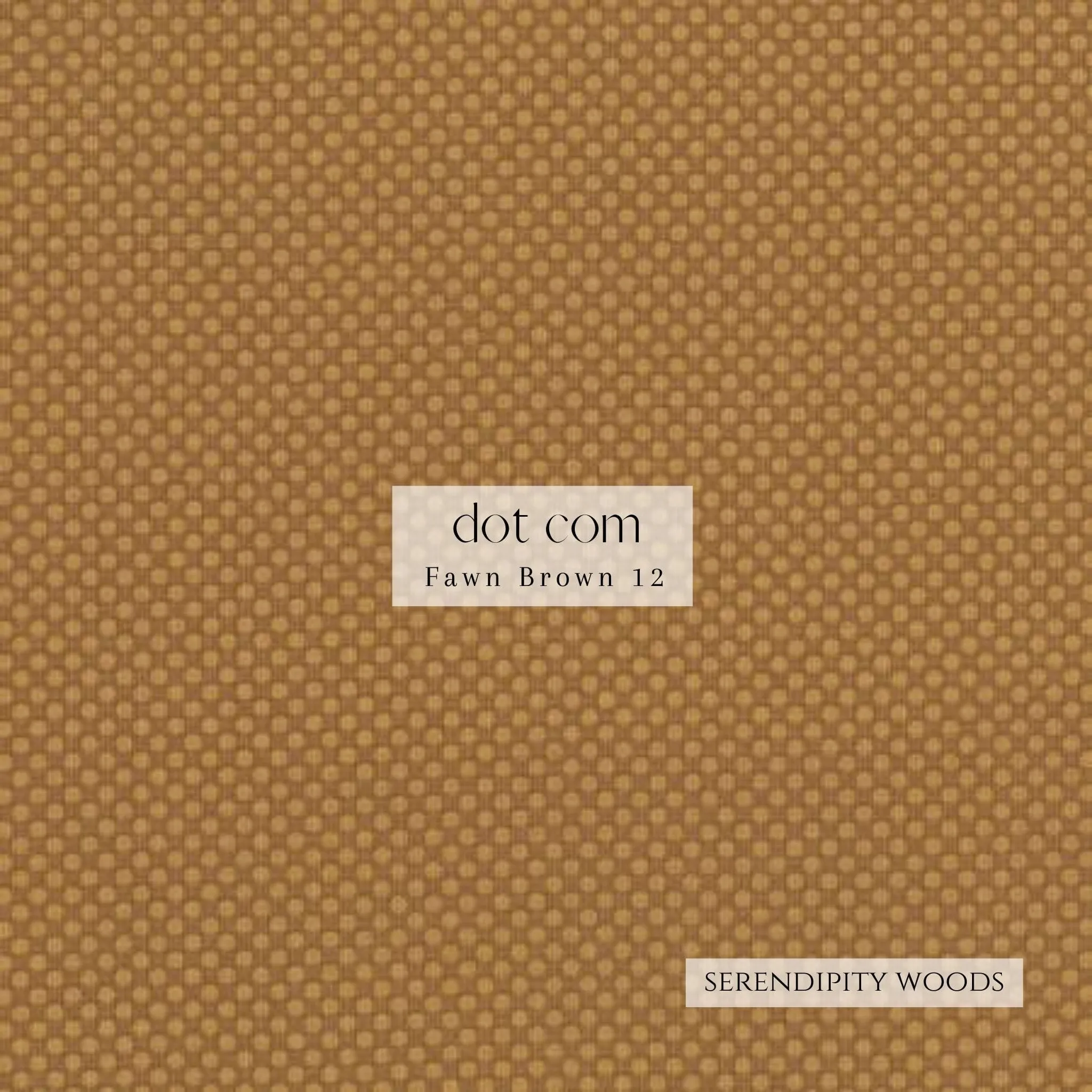 Dot Com Deep Fawn Brown Fabric 296-1012 by RJR Studios