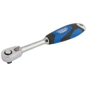 Draper 26514 60 Tooth Micro Head Reversible Soft Grip Ratchet, 1/4" Sq. Dr. Dr-26514